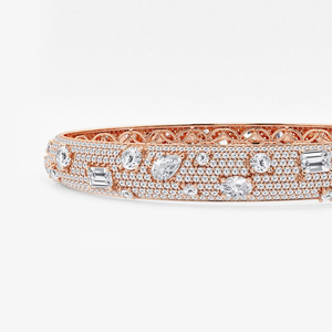Brazalete de Diamantes Cultivados en Laboratorio de 7,2 y 3 Quilates con Múltiples Formas, Brazalete Elegante y Brillante de 7 Pulgadas, Joyería de Moda para Mujer - Product Image 1