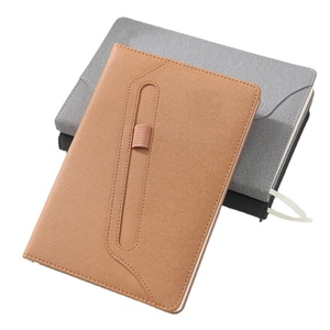 Diario personalizzato formato A5 B5 diario con copertina rigida non datato punteggiato in pelle PU quaderno settimanale mensile con portapenne - Product Image 1