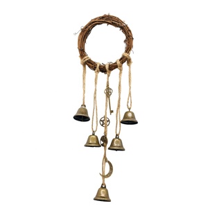 Carillons éoliens de sorcière, cordes décoratives, cloches en métal, bricolage, ficelle, cloche faite à <span class=keywords><strong>la</strong></span> main, décorations suspendues à <span class=keywords><strong>la</strong></span> porte, carillons éoliens - Product Image 5