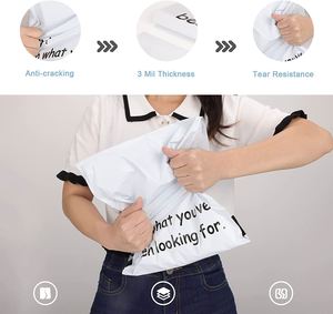 Sobres de Correo de Poliéster Negros con Logotipo Personalizado de Diseño Gratuito, Bolsas de Envío para Embalaje de Ropa - Product Image 5