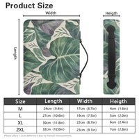 Housse de Bible en cuir PU avec imprimé botanique tropical de feuilles de taro personnalisées, avec fermeture éclair et poignée de transport