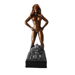 Personnalisée Compétition Résine Femme Rock Physique Sculpture Bodybuilding <span class=keywords><strong>Association</strong></span> Trophy Bodybuilder Awards - Product Image 1