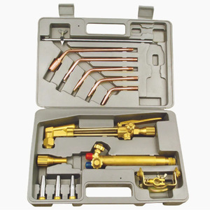 Kit de chalumeau oxyacétylène Cfweld, type injecteur plaqué cuivre, ensemble de découpe et de soudage, style américain, interrupteur simple - Product Image 1