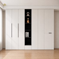Armoire de chambre moderne pour la maison, unité portable, bois écologique, grande capacité, durable, facile à installer, aménagement flexible