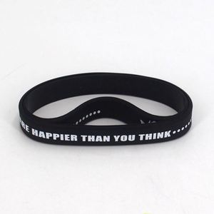 Bracelet en silicone à motif papillon Happy Than You Think, bracelet en caoutchouc Free Flight - Product Image 6