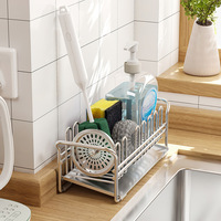 Étagère de séchage pour évier de cuisine de bonne qualité, anti-rouille, en acier inoxydable 304, porte-éponge