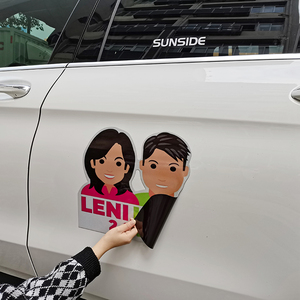 Etiqueta magnética personalizada resistente a la intemperie <span class=keywords><strong>para</strong></span> automóviles y camiones Señal magnética personalizada impresa UV - Product Image 1