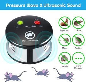 Repelente de roedores ultrasónico para interiores de 360 °, ondas de presión de alto impacto para un enchufe de Control de ardilla de ratón eficaz y ahuyentar <span class=keywords><strong>ratones</strong></span> - Product Image 6