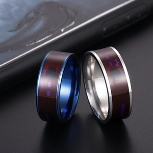 ステンレス製NFCスマートリング 男女兼用 ウェアラブルデジタルアクセサリー 携帯電話対応 キャンパスドアロック決済対応 - Product Image 2