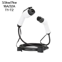 Câble de charge pour véhicule électrique 3,5 kW 7 kW 16A 32A Saej 1772 T1-T2