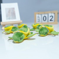 Petite tortue en peluche super douce, porte-clés tortue de dessin animé, pendentif tendance et super mignon, accessoire de sac à dos