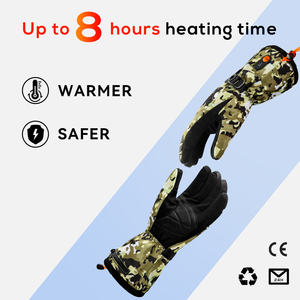 Guantes de camuflaje Wasoto para caza al aire libre, guantes impermeables calefactores alimentados por batería para pesca, nuevo diseño para invierno - Product Image 3