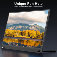 15.6 pouces FHD 1080P IPS écran double haut-parleurs type-c HD Mini moniteur Portable pour ordinateur portable PC téléphone commutateur PS5
