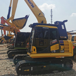 Excavatrice sur chenilles hydraulique d'<span class=keywords><strong>occasion</strong></span> KOMATSU PC130 de haute qualité, origine Japon, mini-pelle, moteur d'origine, roulement CE/EPA - Product Image 2