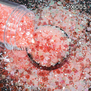 Số lượng lớn YX Chunky glitters 1kg Túi Tumbler Nail Craft long lanh bột trộn siêu sáng bóng - Product Image 3