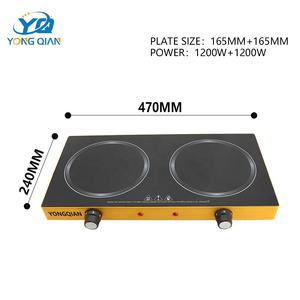 <span class=keywords><strong>Cuisinière</strong></span> à induction à double plaque en céramique de 2400 watts <span class=keywords><strong>Cuisinière</strong></span> réglable avec plaque chauffante solide - Product Image 5