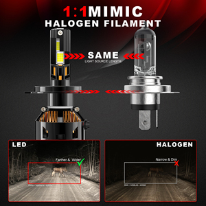 Bóng đèn pha <span class=keywords><strong>LED</strong></span> 300W, tản nhiệt đồng lớn, model H4 H1 H7 dành cho xe Impreza Outback, ánh sáng xanh 6500k, dùng cho ô tô và xe máy - Product Image 3