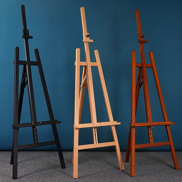 उच्च गुणवत्ता समायोज्य ठोस बीच लकड़ी पोर्टेबल लकड़ी easel कला स्टैंड