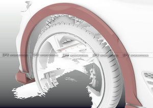 Para Genesis G70 2022+ facelift, guardabarros delantero Hyperblade, 4 piezas (Solo para modelo Shooting Brake) - Product Image 5