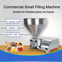 Nouvelle machine de remplissage d'éclairs pour liquides visqueux, usage en pâtisserie, remplisseur précis de crème et de confiture, compatible avec les œufs et les fruits, facile à utiliser