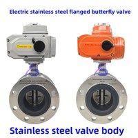 Katup Kupu-Kupu Flens D941X-16 Soft-Seal Baja Tahan Karat Anti Ledakan Tahan Air Tipe Sakelar Katup Pengatur untuk Air