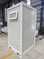Toilettes portables individuelles en panneaux EPS galvanisés ignifuges avec WC et lavabo pour concerts, camping, toilettes préfabriquées en gros