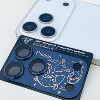 12 motifs de constellations pour coque de téléphone iPhone 17 Pro, accessoires de téléphone portable pour iPhone 17 Pro, protection d'objectif d'appareil photo Max
