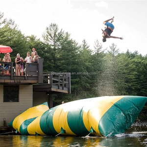 Coussin gonflable de saut flottant en PVC pour jeu de sport de lac Catapulte à eau <span class=keywords><strong>Prix</strong></span> de la goutte d'eau gonflable - Product Image 6
