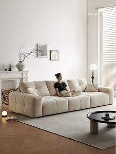 Sofá Seccional Moderno y Elegante con Tapizado, Tela Suave, Tres Asientos, Brazos Acolchados, para Sala de Estar o Espacio de Invitados - Product Image 2
