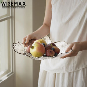 WISEMAX MEUBLES Style Art Français Décoration intérieure Plateau à fruits Assiettes à bijoux Table à manger Mariage Petits bibelots Décoration en verre soufflé - Product Image 2
