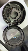 Accesorios de cámara de seguridad a prueba de vandalismo de fundición a presión de aluminio IP66 carcasa de cámara domo carcasa de cámara de montaje en techo