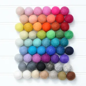 Felting Wool Balls Nepal Wool Felt Balls 1cm 2cm 2.5cm Felt Wool Pom Pom Balls