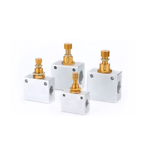 Vanne de régulation pneumatique à sens unique KLA-08/10/15/20/25 en gros, cylindre de régulation de vitesse, vanne de contrôle de débit - Product Image 1