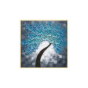 Tranh Sơn Dầu Hình Cây Hoa Đỏ 3d Trang Trí Tường Nhà Tranh Sơn Dầu Thủ Công Họa Tiết Dày - Product Image 4