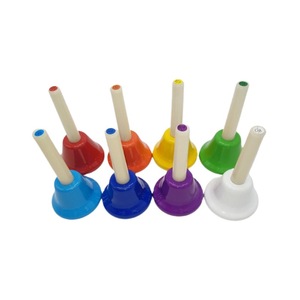 Orff Percussion Instruments 8-Inch Rainbow Touch Bell Huit Tone Press Bell pour Melody Bell Enlightenment Teaching Aids <span class=keywords><strong>Musique</strong></span> - Product Image 1