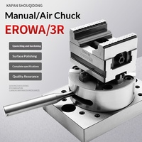 Étau universel OEM 5 axes en acier allié à centrage automatique, entre-trous 52 mm, plaque à point zéro, garantie 1 an pour table rotative