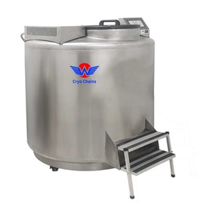 Best Choice LN2 Container <b>Metal</b> YDD-850-465P 850L Liquid Nitrogen Dewars with <b>Workbench</b> - Product Image 5
