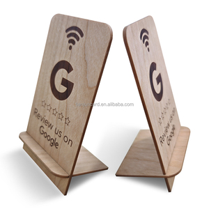 Soporte de madera extraíble con código QR variable personalizable 213 / 215 / 216 13,56 MHz soporte de madera RFID para soporte de grifo de exhibición - Product Image 5