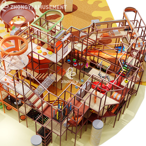 Grand équipement de terrain de jeu intérieur commercial <span class=keywords><strong>Jeux</strong></span> de terrain de jeu intérieur doux Aire de jeu pour enfants équipée d'une grande matrice de toboggan Vortex - Product Image 5