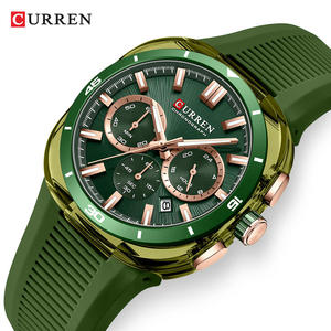 นาฬิกาข้อมือควอตซ์สายซิลิโคนสำหรับผู้ชายรุ่น Curren 8502 หรูหรา กันน้ำ 30 เมตร แสดงวันที่อัตโนมัติ เข็มเรืองแสง โครโนกราฟ นาฬิกาธุรกิจสำหรับผู้ชาย - Product Image 1