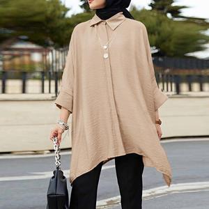 Chemise pour femmes, vêtements pour femmes musulmanes, vêtements grande taille, mode décontractée, nouveau haut - Product Image 3