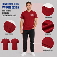 T-shirt unisexe en coton épais 300 g/m², coupe ample 260 g/m², grande taille, couleur unie, confortable, décontracté, streetwear d'été