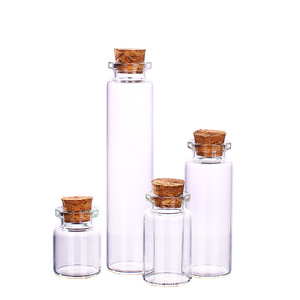 Mini vial de lujo de 10ml Botella de deseos de corazón de estrella de vidrio con tapón de corcho Botella de deriva de Navidad y Año Nuevo - Product Image 4