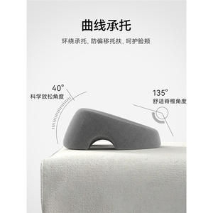 Coussin de massage Lida en mousse à mémoire de forme, support facial 6-12 cm, pour salon de beauté, design incurvé confortable pour le sommeil - Product Image 2