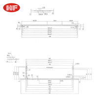 Boîtier de carte PCB en alliage d'aluminium 6063 anodisé de grande taille personnalisé pour le sablage montage mural boîtier d'amplificateur