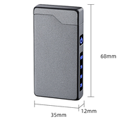 Briquet électronique USB rechargeable de haute qualité allume-cigare en plastique coupe-vent pour le camping en plein air