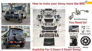 Vente chaude b-bra-bus style 5 portes 3 portes lifting voiture pare-chocs Bodykit 2019 pour <span class=keywords><strong>Suzuki</strong></span> <span class=keywords><strong>Jimny</strong></span> JB74 64 <span class=keywords><strong>XL</strong></span> - Product Image 4
