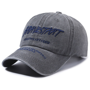 Gorra de Béisbol de Algodón Lavado Personalizada, 6 Paneles, Visera Curva, Bordado, Unisex, Deportiva, para Adultos, para las Cuatro Estaciones - Product Image 3