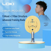 Lame de tennis de table LOKI Kirin K5 PRO Outer Force 5+2 Fibres de carbone externes OFF+ Professionnelle pour joueurs de ping-pong avancés
