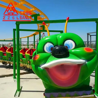 Équipement d'amusement commercial, manège de fête foraine, montagnes russes Wacky Worm, mini-montagnes russes pour enfants pour le carnaval
